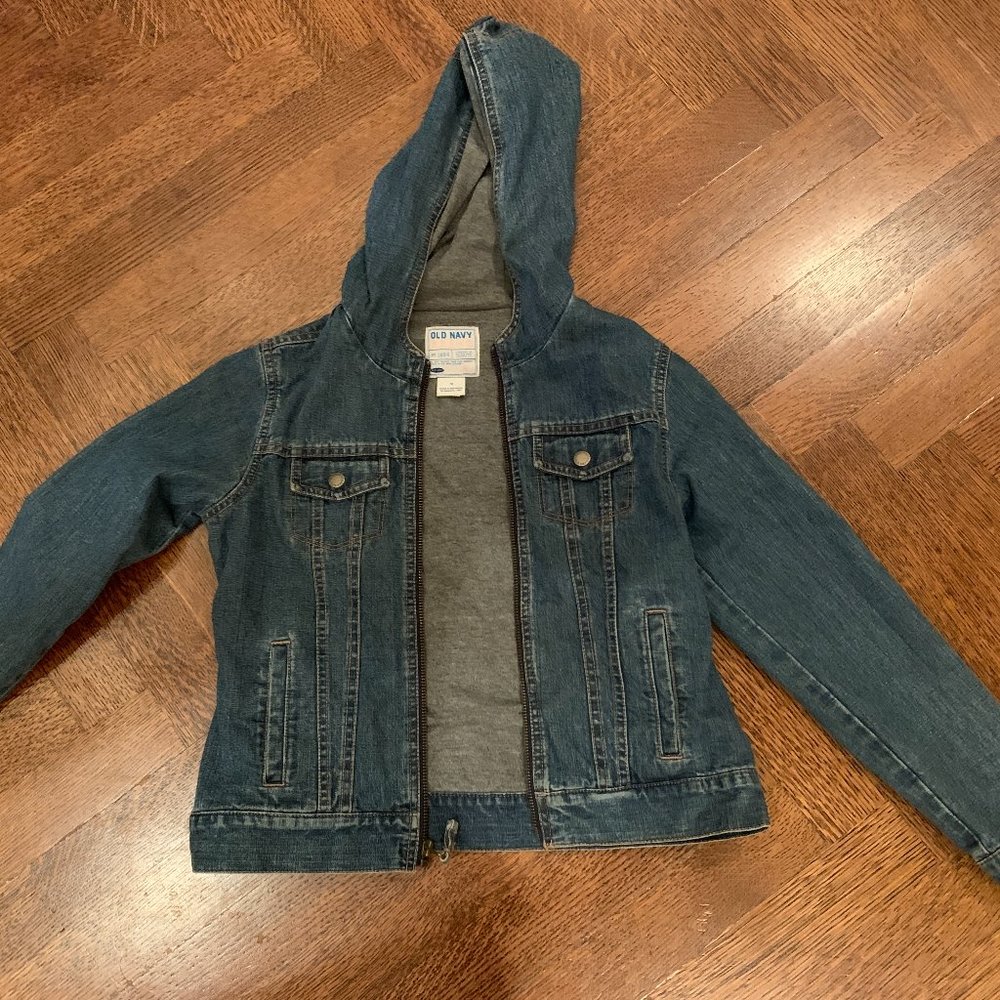 Kid's Denim Jean Jacket with Hood